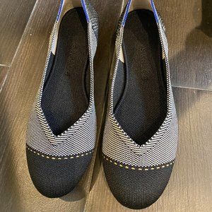 Rothy's The Flat - Grey Mist Captoe - Size 8